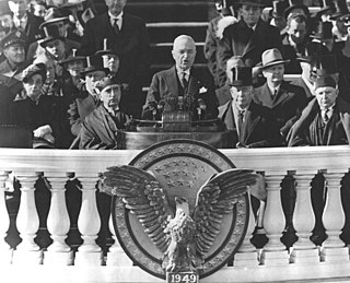 <span class="mw-page-title-main">Second inauguration of Harry S. Truman</span> 41st United States presidential inauguration