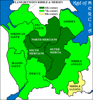 <span class="mw-page-title-main">Wreocensæte</span> Anglo-Saxon people of Mercia, England