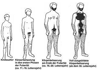 <span class="mw-page-title-main">Body hair</span> Hair on the human body during and after puberty