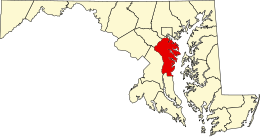 Contea di Anne Arundel – Mappa