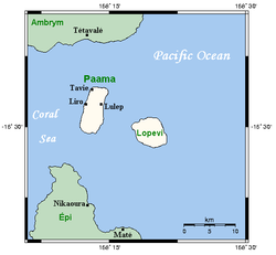 Paama, neighbouring islands and main centres Paamamap.png