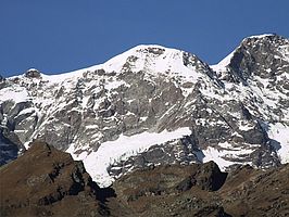 De Parrotspitze vanuit Valsesia