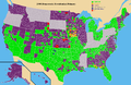 Popular vote winner of the Democratic Presidential Primaries 2008, county level