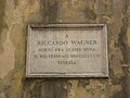 Plaque dedicated to Wagner in the Venitian palace where he died ("Palazzo Vendramin Calergi").