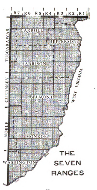 <span class="mw-page-title-main">Seven Ranges</span> Land tract in eastern Ohio, US