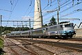 ラヴィエール (Ravieres) 方面からニュイ (Nuits) 駅へ進入するBB9282号機