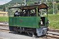 Kastendampflokomotive G 2/2 4 der ehemaligen Ferrovie e Tramvie Padane (FTP), ursprünglich von der Bahnstrecke Ferrara-Codigoro, später Bahnstrecke Rimini-Novafeltria, bei der Museumsbahn Blonay-Chamby im Frühling 2010 in Blonay vor der Verschalung des Triebwerkes.