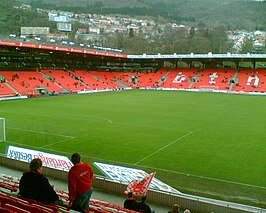 Het Brannstadion na de verbouwingen