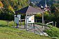 Informations-Pavillon an einem Geopunkt oberhalb von Goldkronach