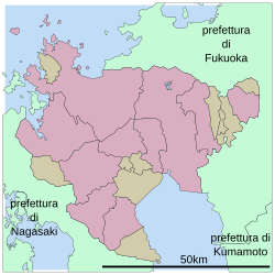 Prefettura di Saga – Mappa