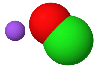 <span class="mw-page-title-main">Sodium hypochlorite</span> Chemical compound (known in solution as bleach)