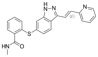 <span class="mw-page-title-main">Axitinib</span> Chemical compound