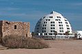 Holiday Inn and 13th-century tomb of Sheikh Awad