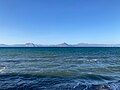 Patraic Gulf as viewed from Tsoukaleika. Varasova, Klokova, Rigani and the Rio-Antirrio Bridge are all visible.