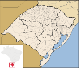 Lage von Araricá in Rio Grande do Sul