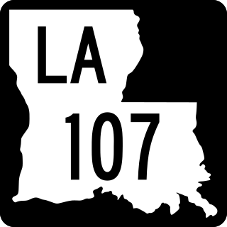 <span class="mw-page-title-main">Louisiana Highway 107</span> State highway in Louisiana, United States