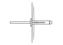 Oscar rivet shown with mandrel (dashed lines depict flare/flange after installation) OscarRivet.jpg