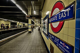 <span class="mw-page-title-main">Aldgate East tube station</span> London Underground station