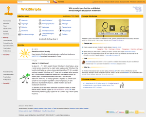 Screenshot WikiSkript z 19. září 2013