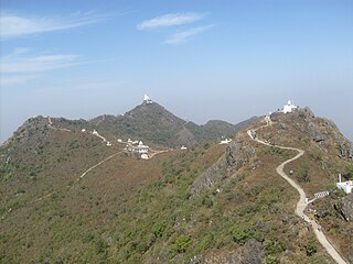 Shikharji Jain pilgrimage centre and hill forest in Jharkhand, India