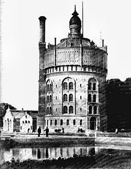 De watertoren in 1875