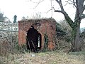 Die Reste eines Gartenpavillions auf der "Windmühle", einem Teil der ehemaligen Stadtbefestigung am Holzhäuser Tor