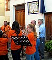 Detalle del acto de homenaje a Francisco Candel Tortajada en Casas Altas (Valencia)