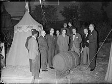 group of journalists visiting film studios