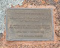 English: Plaque commemorating Lelia and Tom Alderdice at Gilgunnia, New South Wales