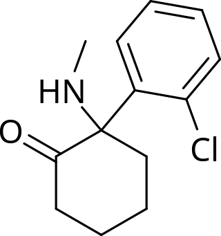 <span class="mw-page-title-main">Ketamine</span> Dissociative anesthetic and anti-depressant