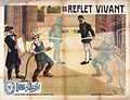 Cartaz para o filme Le reflet vivant, da Pathé Frères, 1908