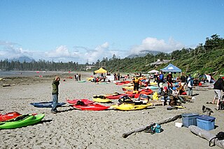 <span class="mw-page-title-main">Surf kayaking</span> Use of a kayak boat for surfing waves