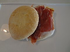 Palo Santo Cafe, Aranda de Duero (Espagne), Jamón Serrano.