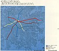 Primeira revisão do Projeto do Metrô, 1975. A Linha Paulista foi ampliada e passou a se estudar o trajeto Freguesia do Ó - Oratório.