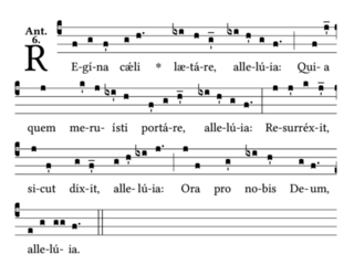 <span class="mw-page-title-main">Regina caeli</span> Medieval hymn to Mary, mother of Jesus