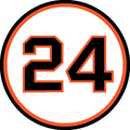 Willie Mays (CF). Retirado el 12 de mayo de 1972.