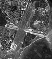 A close-up of the photographs taken during the same mission showing RAF Changi (now Changi Air Base)