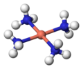 quadratisch planar: Tetraamminkupfer(II), [Cu(NH3)4]2+