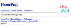 UseModWiki 1.2.1的默认主页