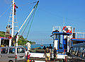 Navis traiectoria inter insulas Vanuatuenses, ibu in Portu Vila, 2 Iunii 2006.