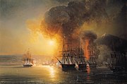 Le 27 novembre 1838, l'escadre de Baudin bombarde et détruit le fort Saint-Jean d’Ulloa qui est contraint de capituler.