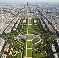 Champ de Mars from the Eiffel Tower - July 2006 edit