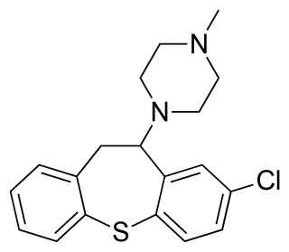 <span class="mw-page-title-main">Clorotepine</span> Antipsychotic medication