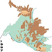 Expansión urbana de Arequipa en 1997