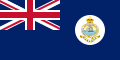 This is the SVG vector image of the flag and government ensign of the Colony of the Bahamas from 1904 to 1923. It is recommended to create a new SVG vector image based on this SVG. Just change the background color from blue to the same red as the Union Flag in the upper left corner. The other contents remain unchanged.