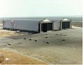 Hangars 5 and 6 at Lakehurst Naval Air Station are the largest free standing wooden arch structures in the United States.