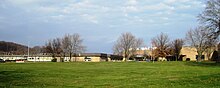 Front of the school as seen from Crawfords Corner Road Holmdel High School.jpg