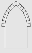 Arc brisé en lancette.