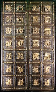 Lorenzo Ghiberti, la porte Nord du baptistère, 1403-1424.