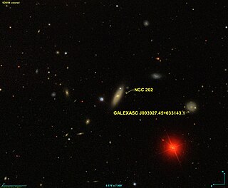 NGC 202 Lenticular galaxy in the constellation Pisces